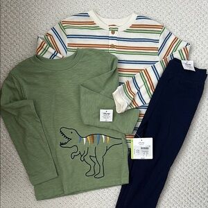 Carter's Dinosaur and Striped Toddler Outfit Set